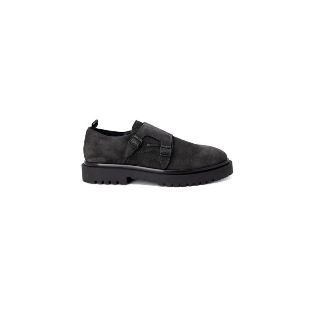 Antony Morato Black Leather Flat Men's Boots